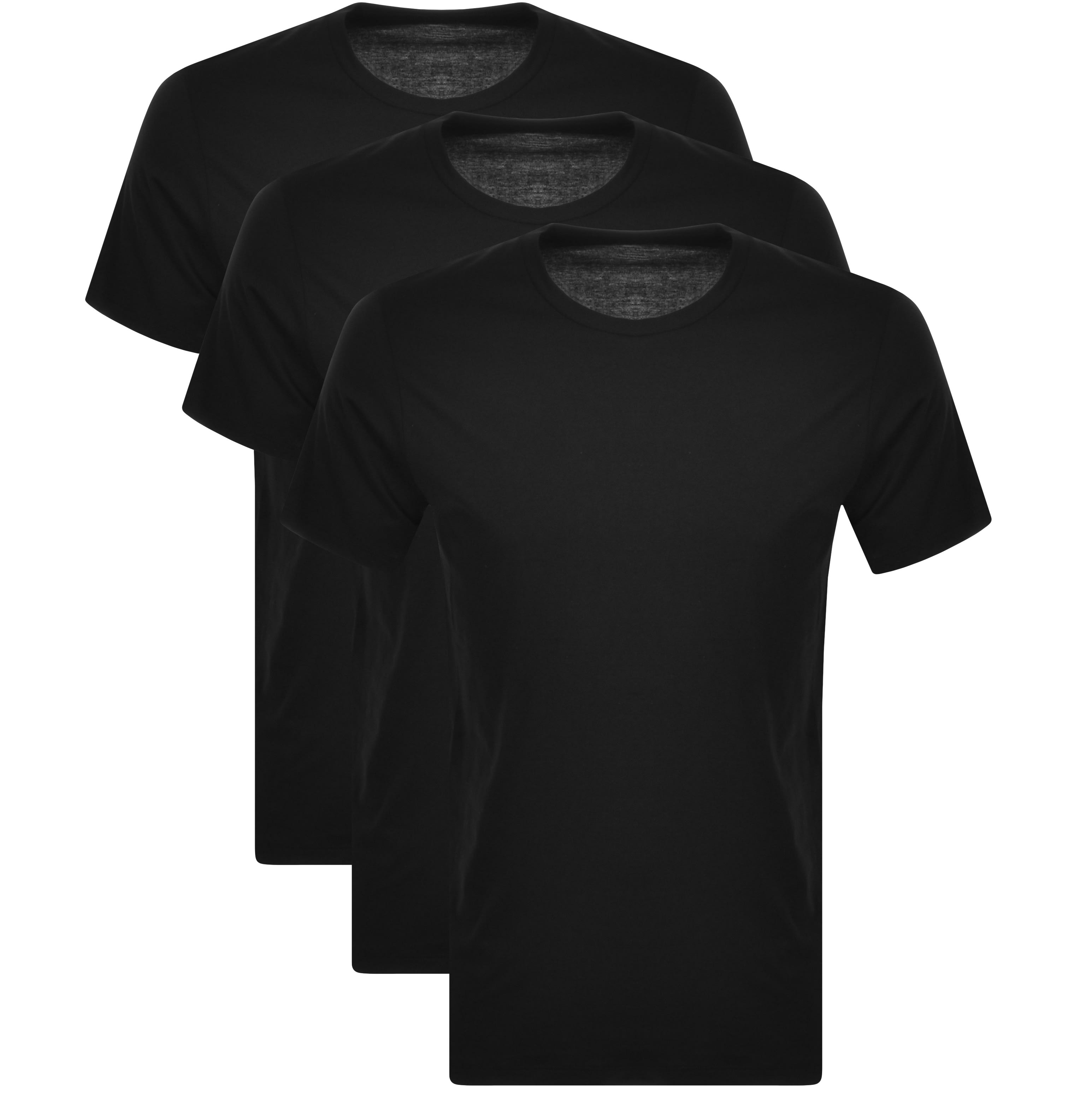 Alternative Image for ProductCalvin Klein 3 Pack Crew Neck T Shirts Black1